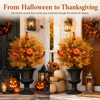 🔥Last Day 50% OFF – Artificial Fall Pumpkin Tree Stakes🍂