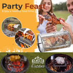 🔥HOT SALE 50% OFF 💖Stainless Steel Rotating Grill