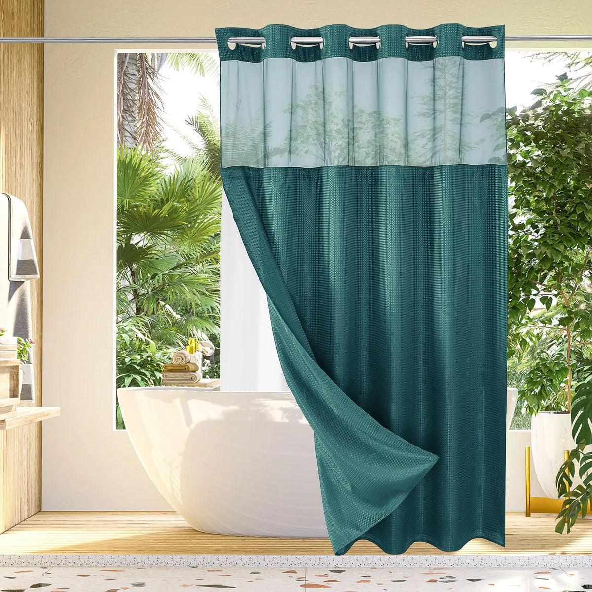 💖HOT SALE 50% OFF 💖 Snap In Shower Curtain