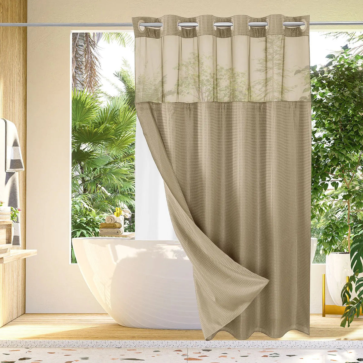 💖HOT SALE 50% OFF 💖 Snap In Shower Curtain